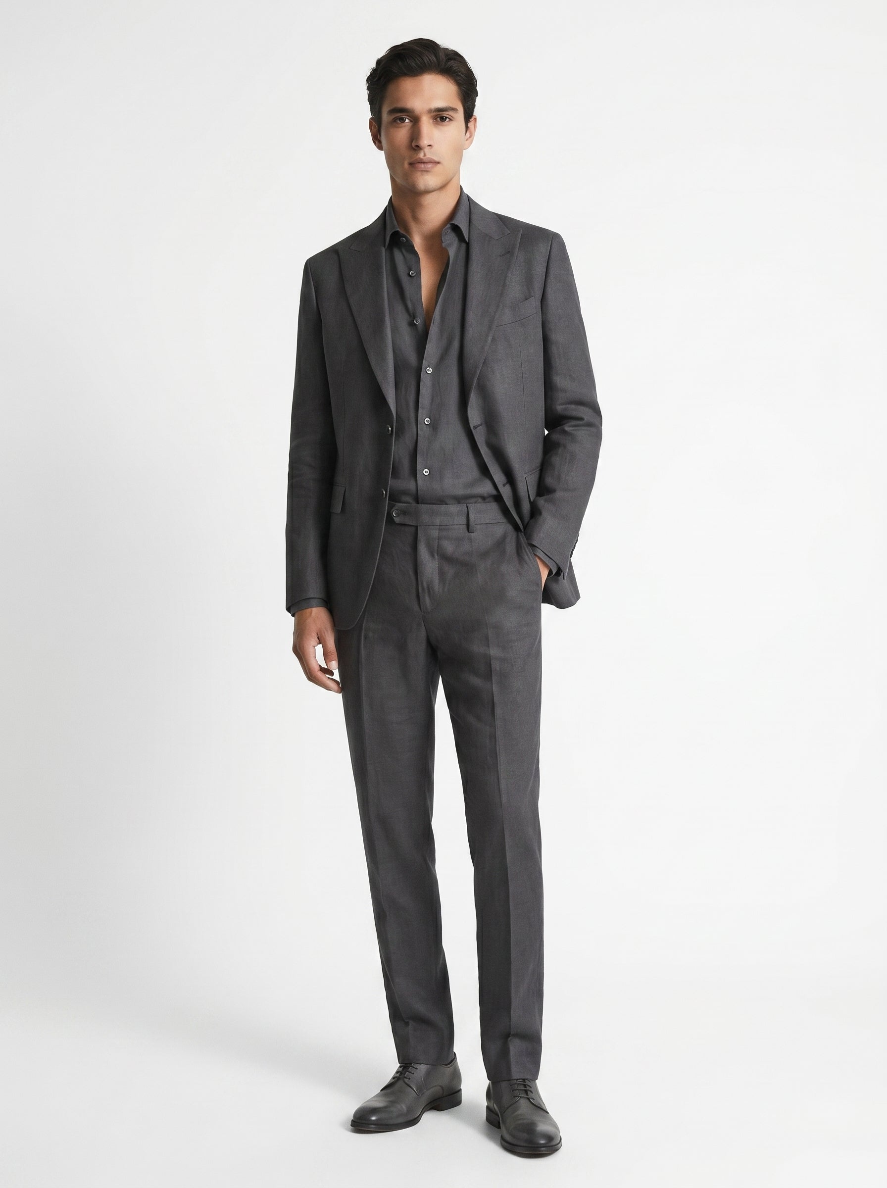 Leo | Sharp Linen Two Piece Suit Set for Wedding & Summer Events