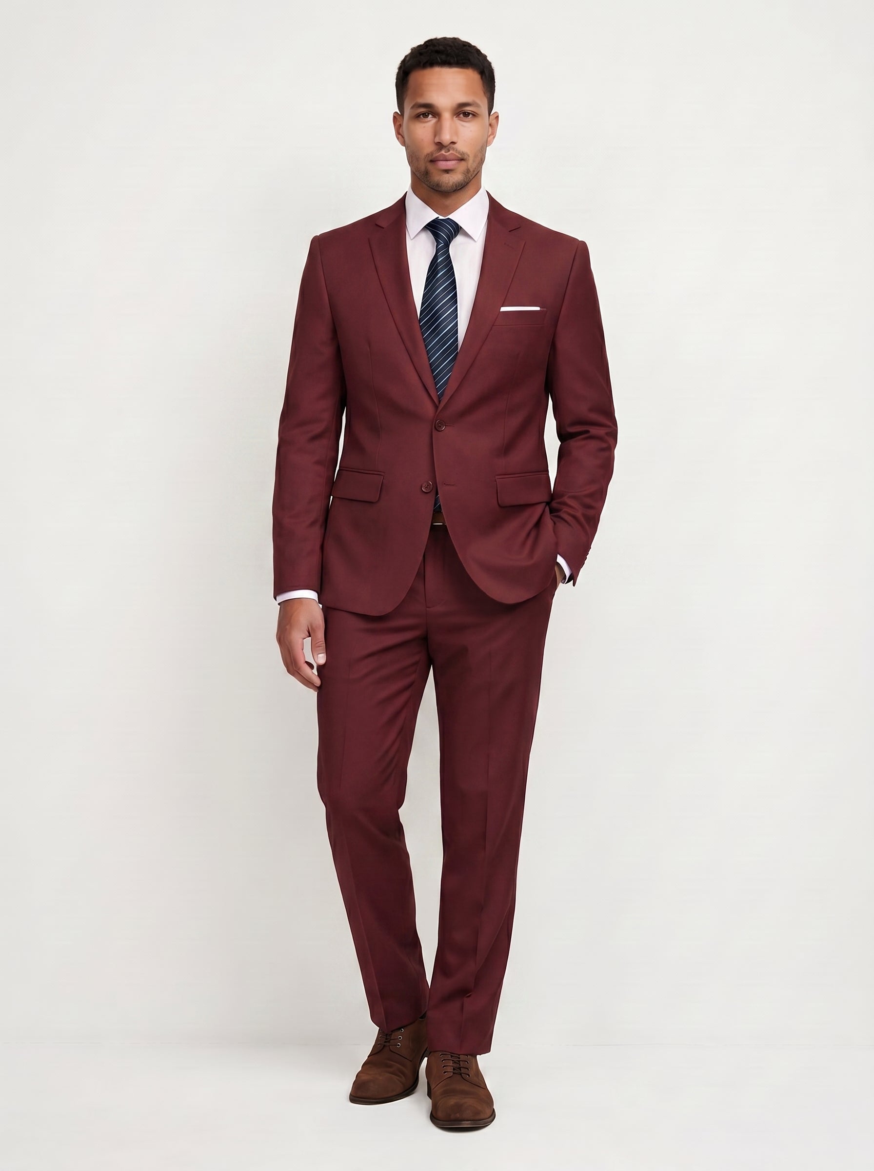 Maxim | Sharp Tailored Two Piece Suit with Notch Lapel