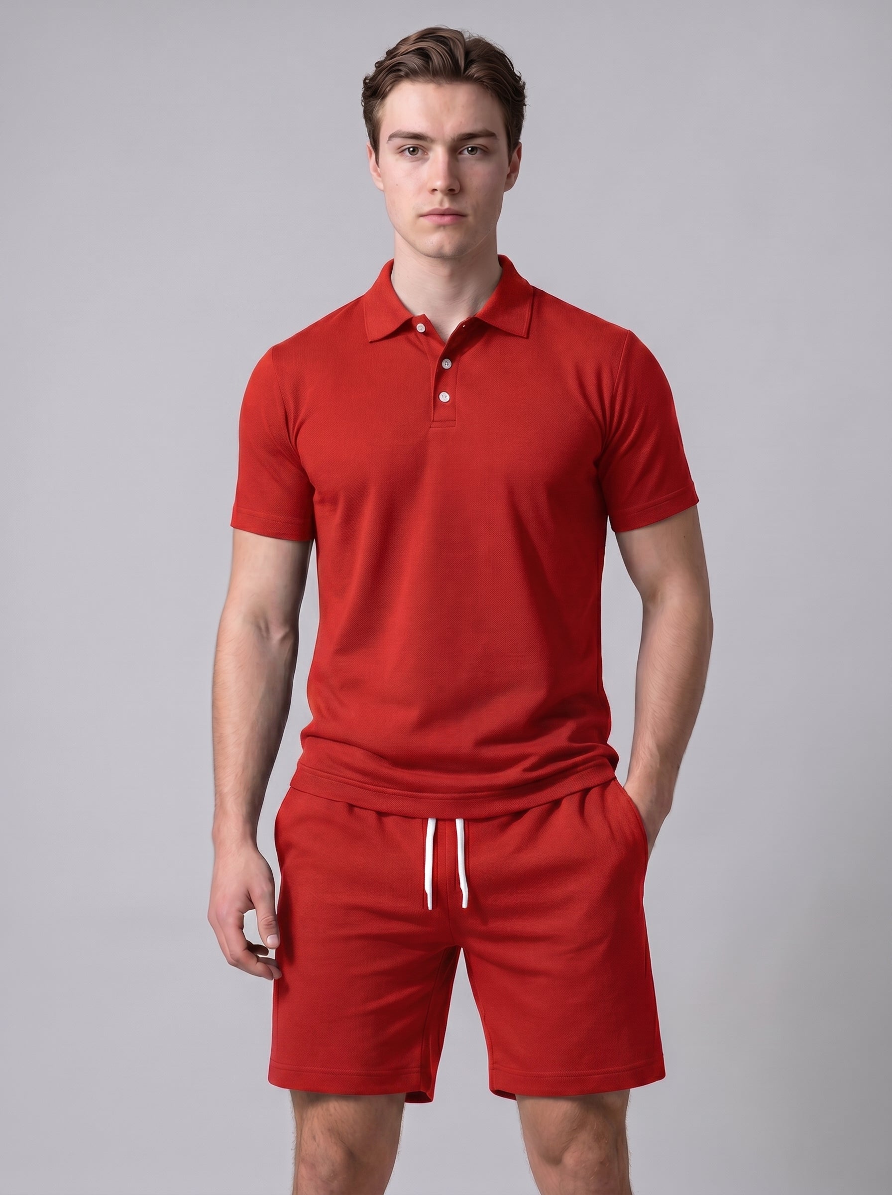 Milo | Stylish Polo & Shorts Two Piece Matching Set with Drawstring