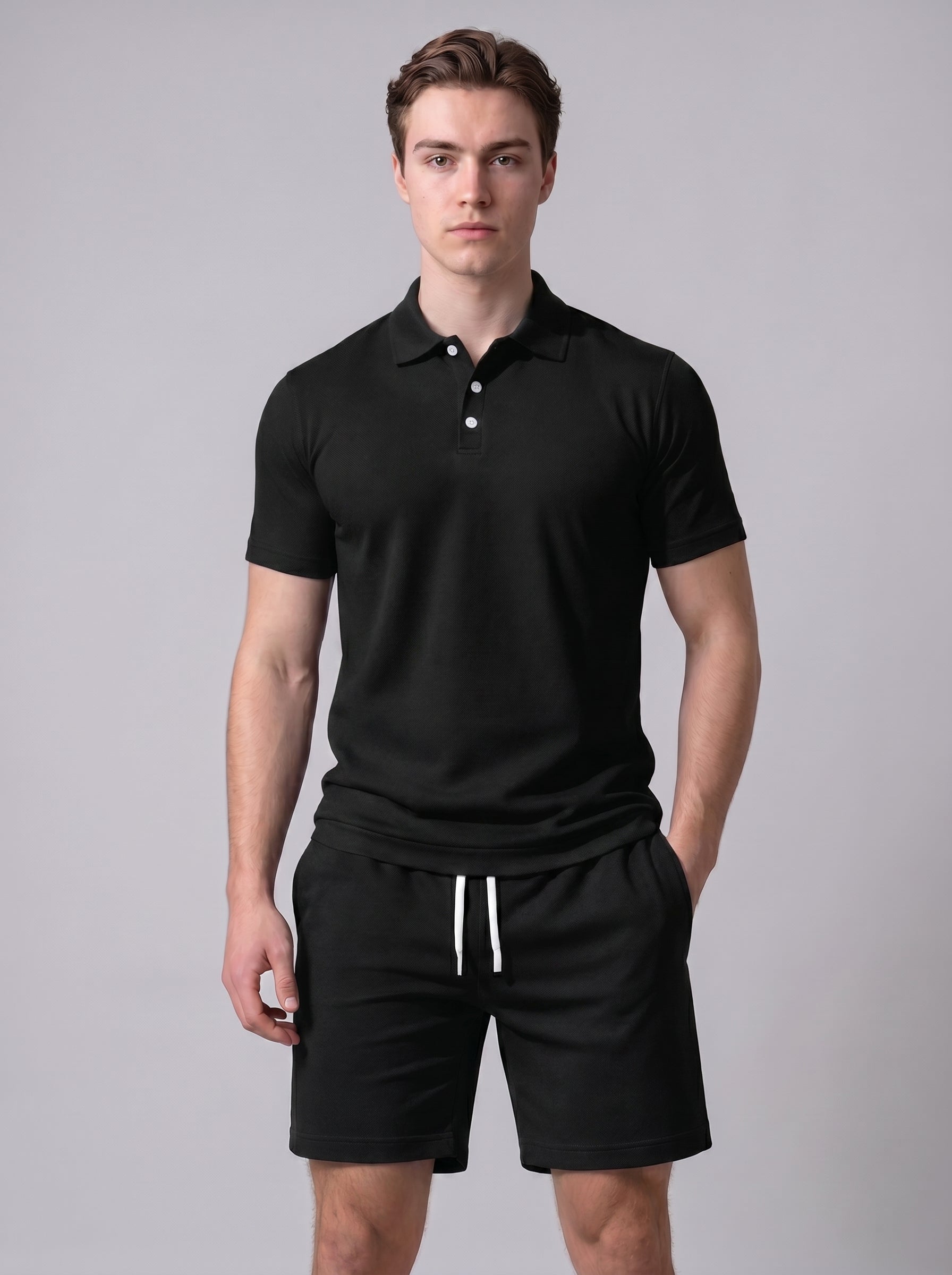 Milo | Stylish Polo & Shorts Two Piece Matching Set with Drawstring