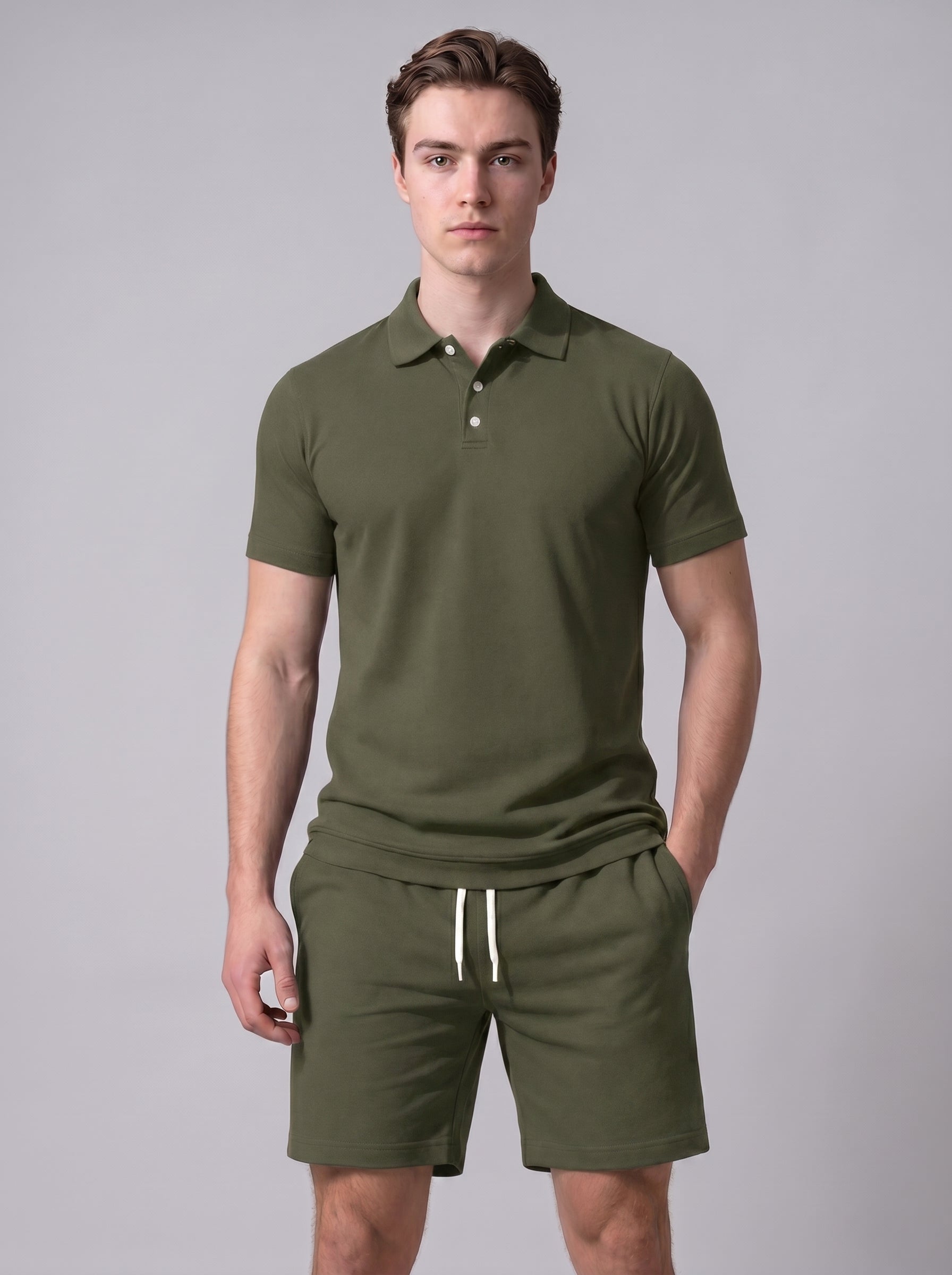 Milo | Stylish Polo & Shorts Two Piece Matching Set with Drawstring