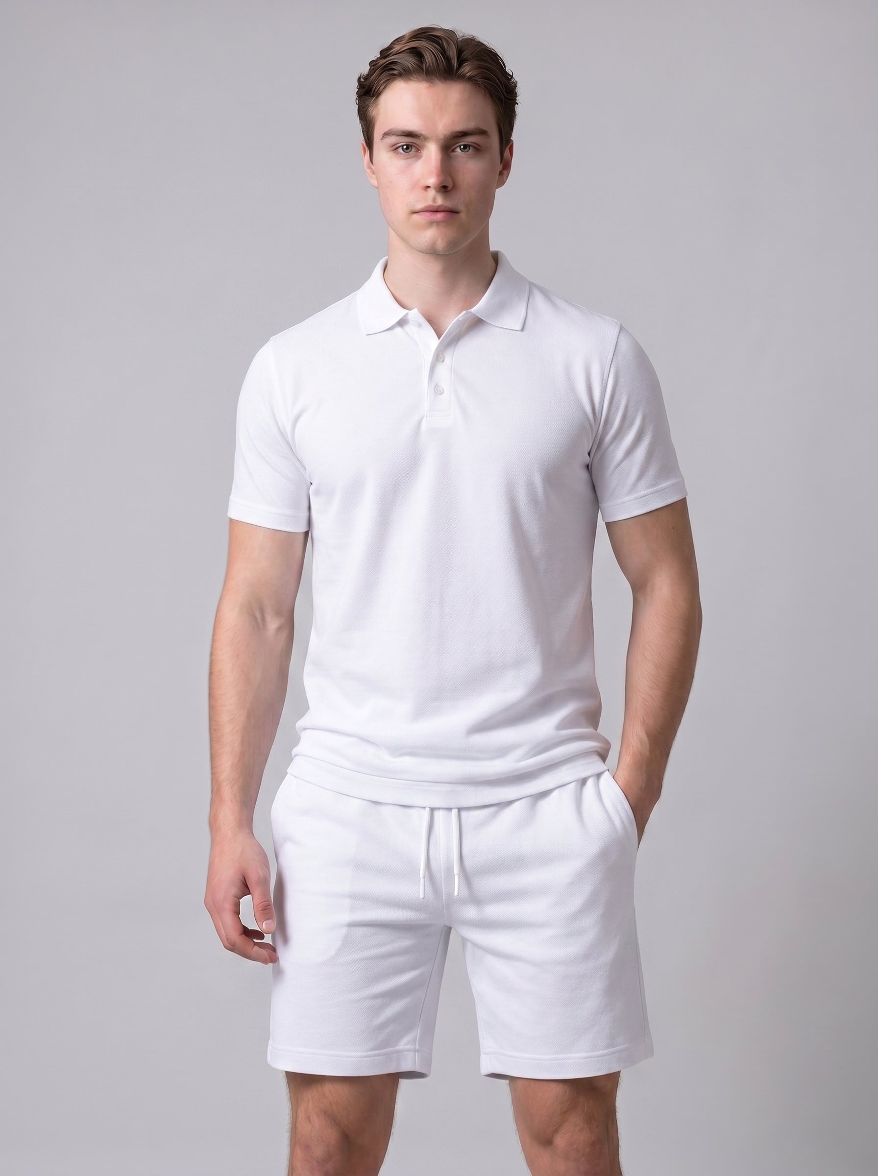 Milo | Stylish Polo & Shorts Two Piece Matching Set with Drawstring