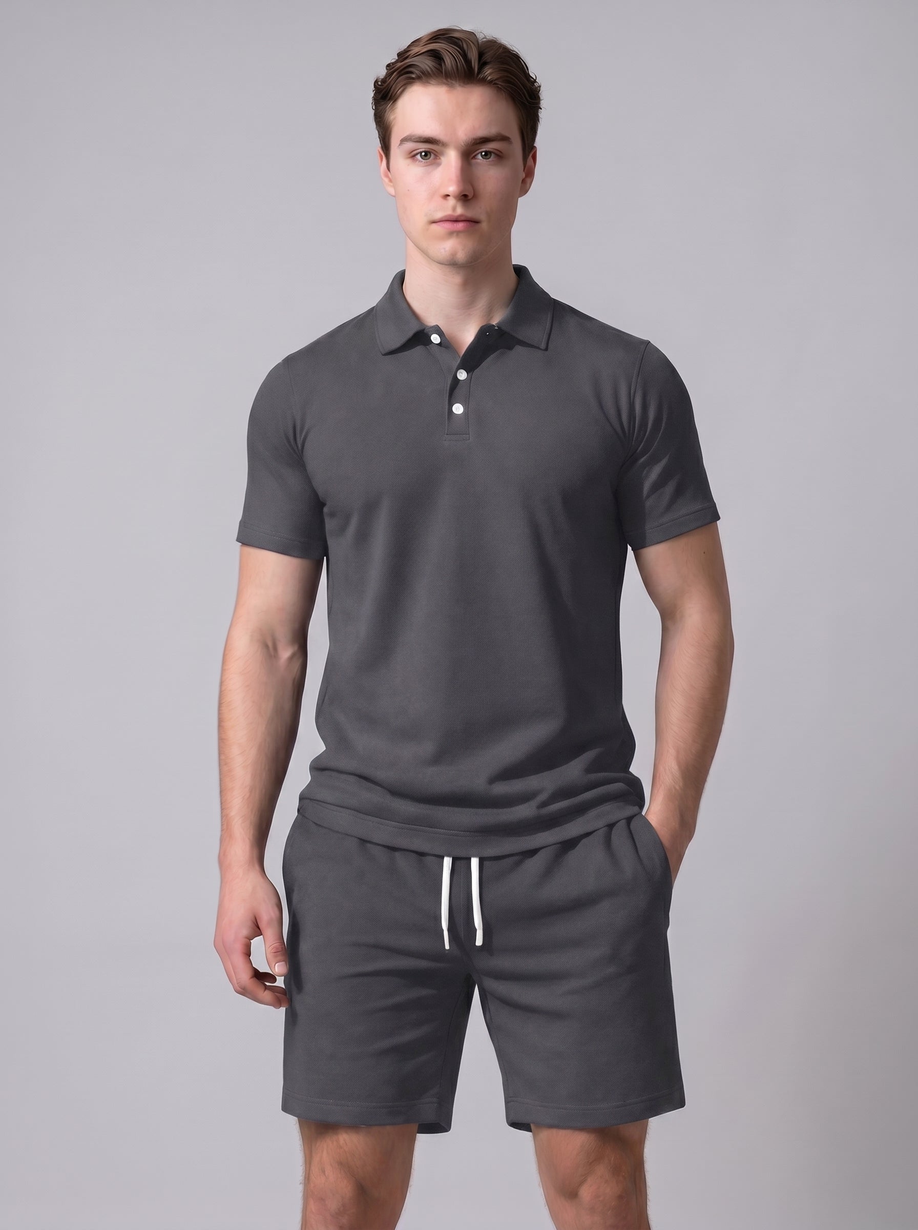 Milo | Stylish Polo & Shorts Two Piece Matching Set with Drawstring
