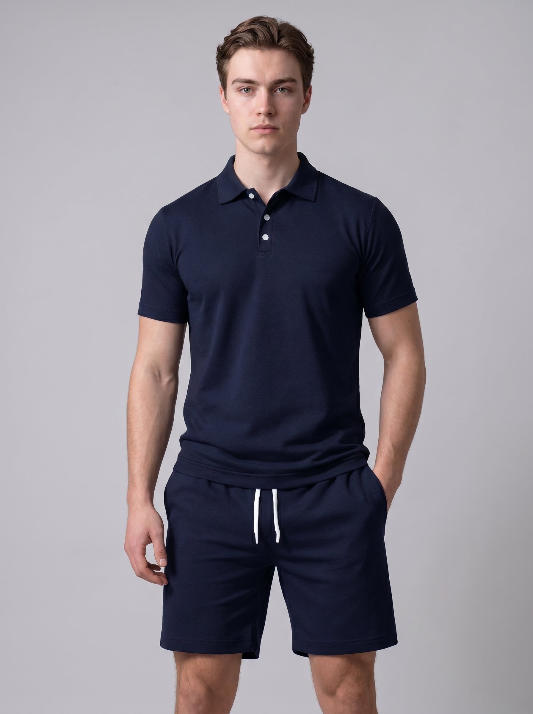 Milo | Stylish Polo & Shorts Two Piece Matching Set with Drawstring